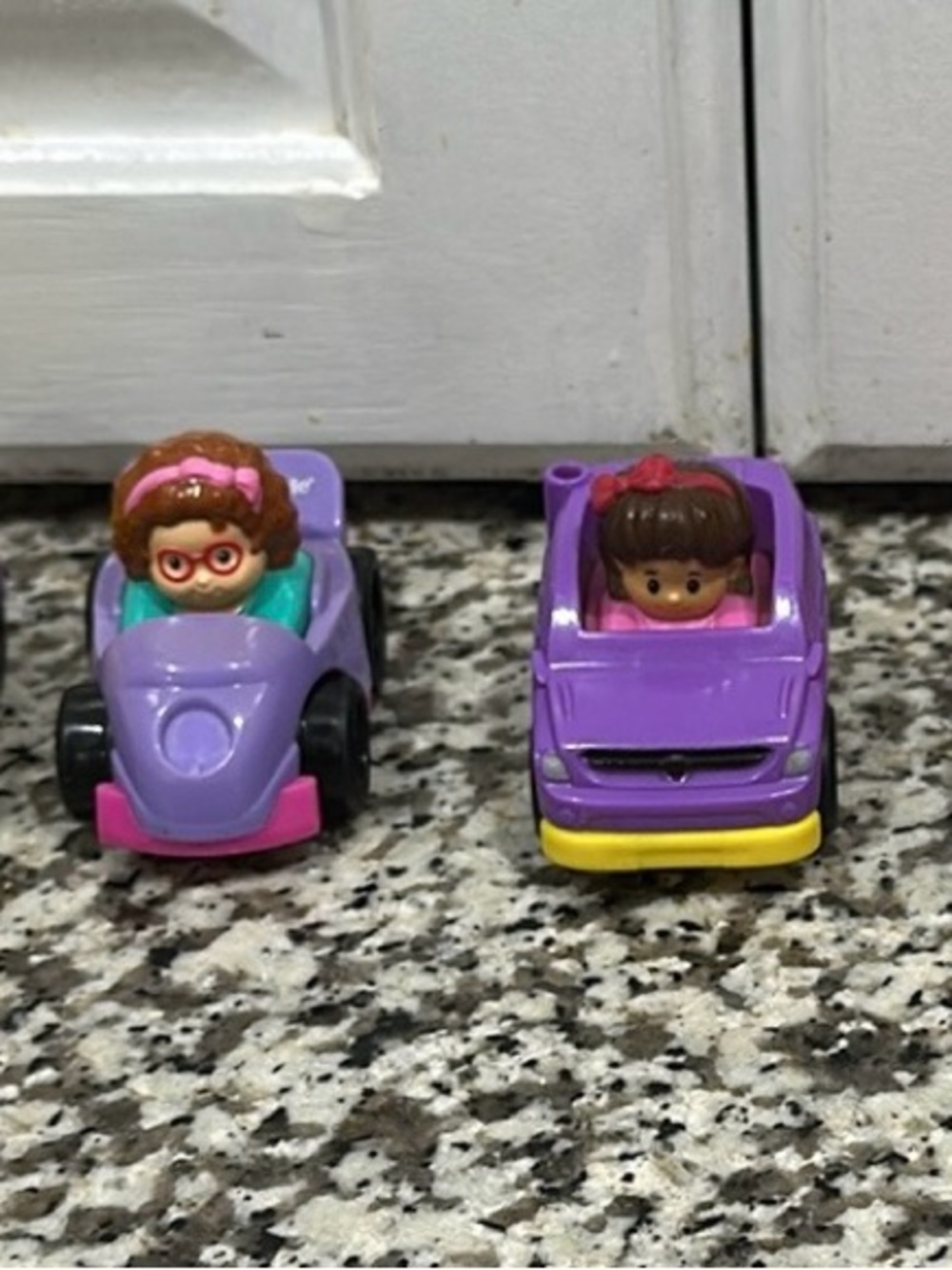 Fisher Price Little People Girl Wheelies- Set of 4
